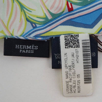 Hermes Roseanne Nanno Dans Pacific Silk Blue Women's Scarf