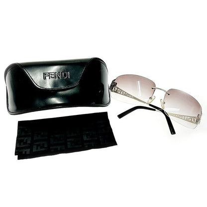 Fendi Fs364af 6215 028 125 Sunglass Es Black Silver 306243 Sunglass Es
