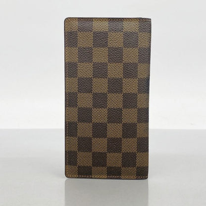 Louis Vuitton Long Wallet Damier Porte Barre Carte Credit N61823 Ebène Men