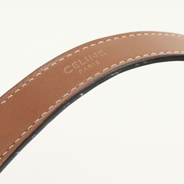 Celine One Shoulder Bag Triomphe Canvas Scuff Deuce