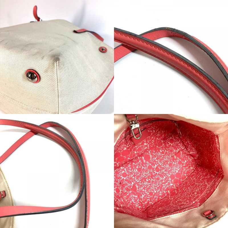 Louis Vuitton Shoulder Bag Cabas PM Cabas PM M94505 Leather / Canvas Pink