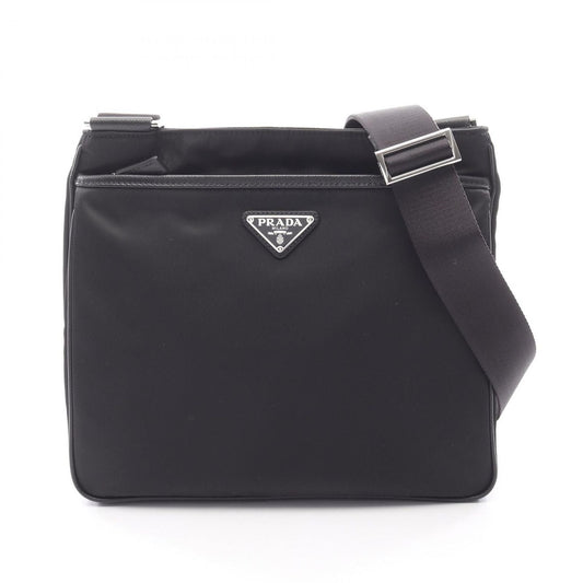 Prada Shoulder Bag Re-Nylon 2 Vh1182 Dmhf 0002 Nero Nylon Saffiano Leather