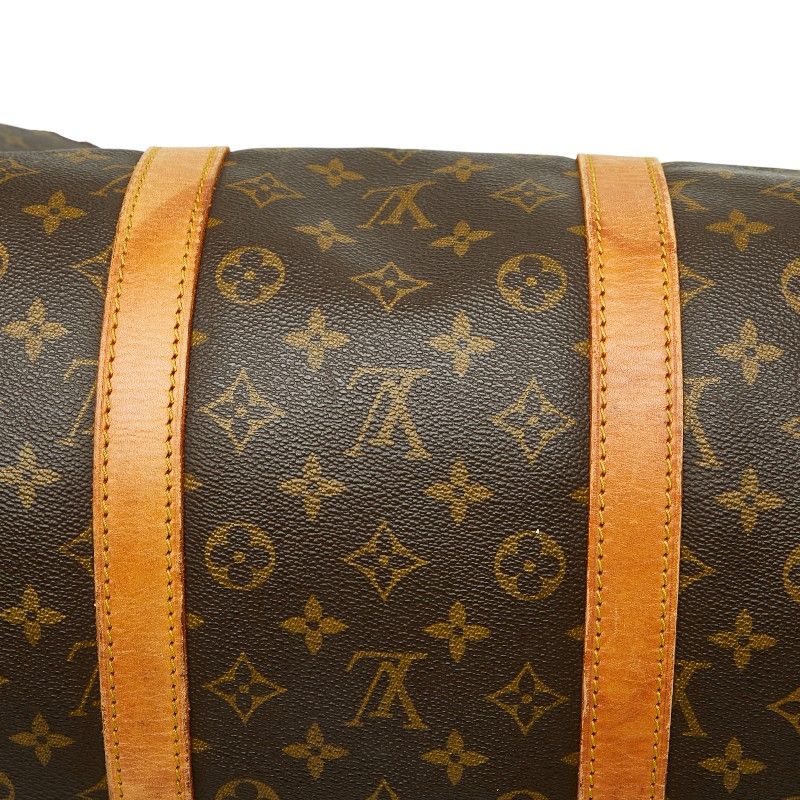 Louis Vuitton Monogram Keepall 55 Boston Bag Travel Bag Travel Bag M41424 Brown