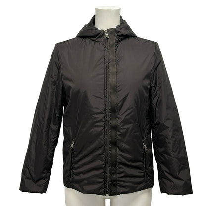 Prada Jacket 38 S Dark Brown Long Sleeve Hood