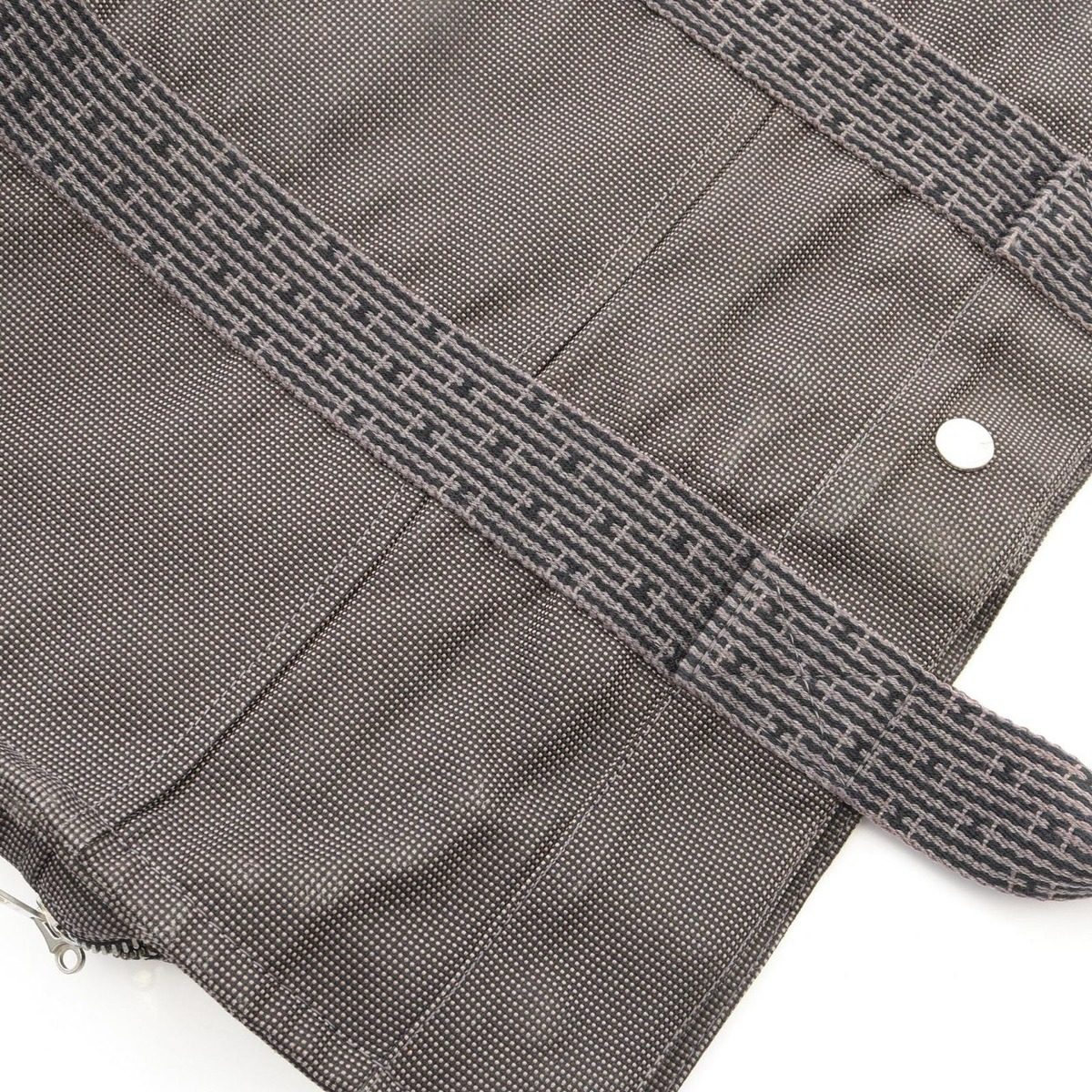 Hermes Tote Her Line MM Gray Canvas — view 9