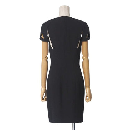 Gucci Dress Size 38 Short Sleeves Dress Silk Black Made In Italy 20250428 Ra4481