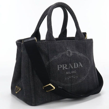 Prada 2-Way Canapa Tote Cotton Canvas