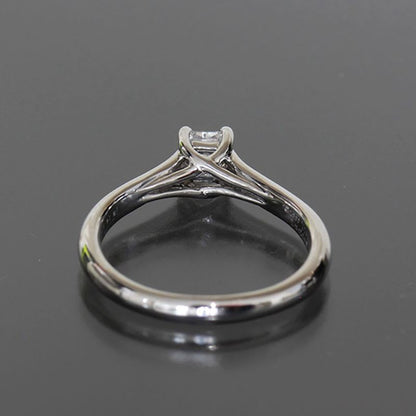 Tiffany & Co Lucida Diamond 0.26 CT Ring Pt950 Appraisal Box No 6 E0959