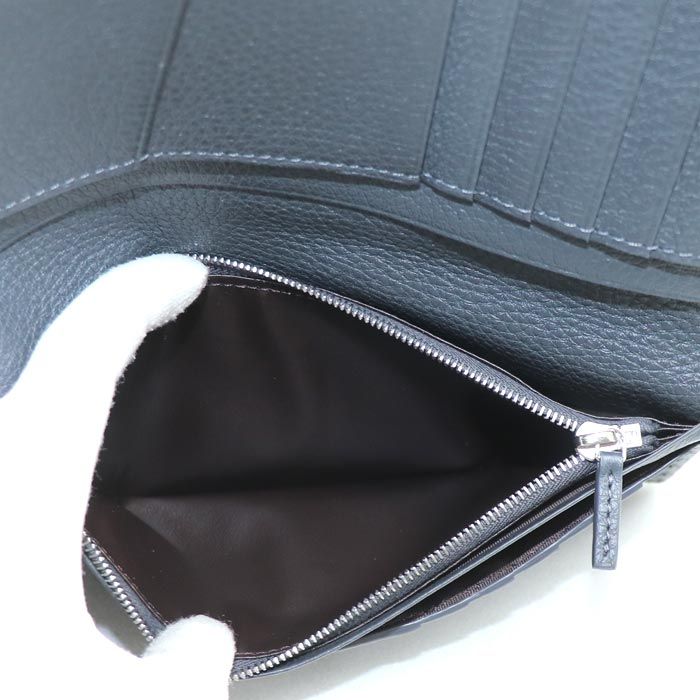 Fendi Selleria Long Wallet Gray 7m0355 Men's Used