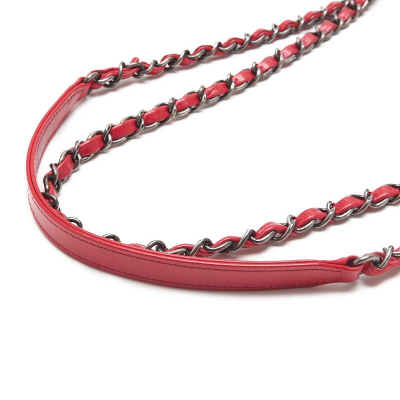 Chanel Matelasse Turnlock Chain Shoulder Vintage Calf Black With Silver And