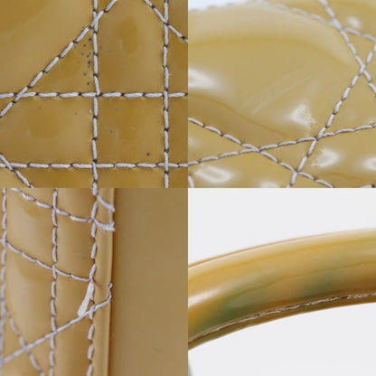 Christian Dior Lady Dior 09-bo-0174 Patent Leather Women's Handbag