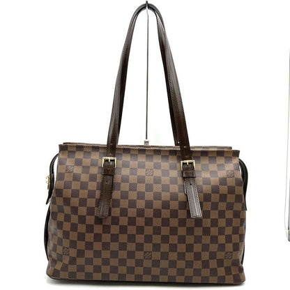 Louis Vuitton N51119 Chelsea Shoulder Bag Tote Bag Damier Canvas Ebène Women