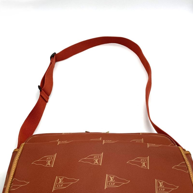 Louis Vuitton M80028 Vuitton Cup Calvi Shoulder Bag PVC Leather Orange Pvc/leath
