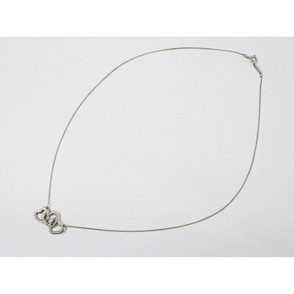 Tiffany & Co Triple Heart 925 Necklace Pendant Silver — view 2