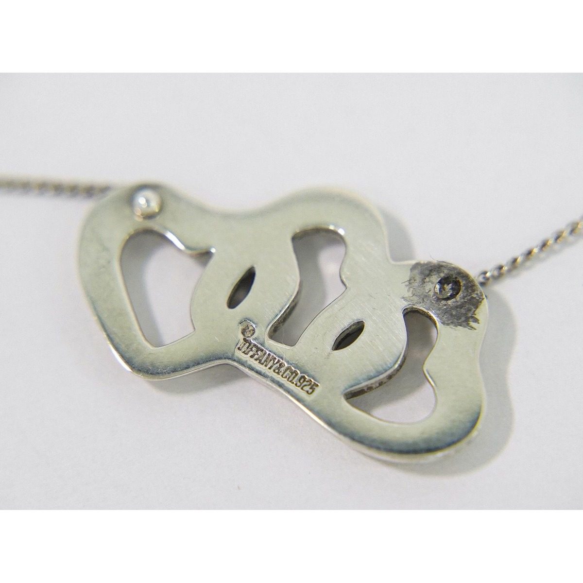 Tiffany & Co Triple Heart 925 Necklace Pendant Silver — view 5