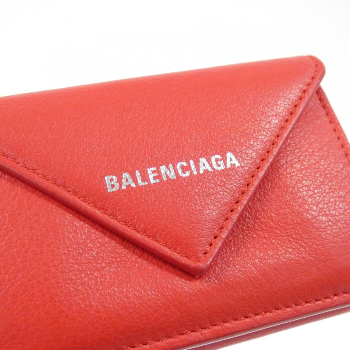 Balenciaga Paper Mini Wallet Rouge Tango — view 3