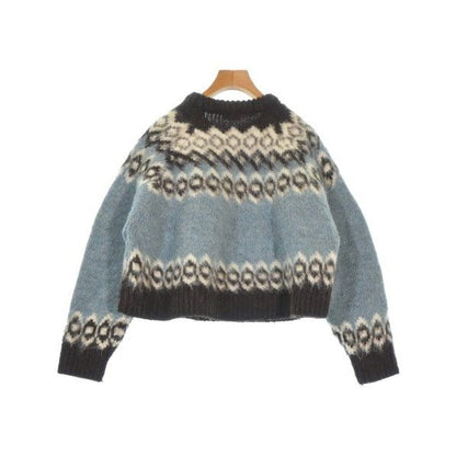 Celine Knit Sweater Wool White Blue Brown — view 2