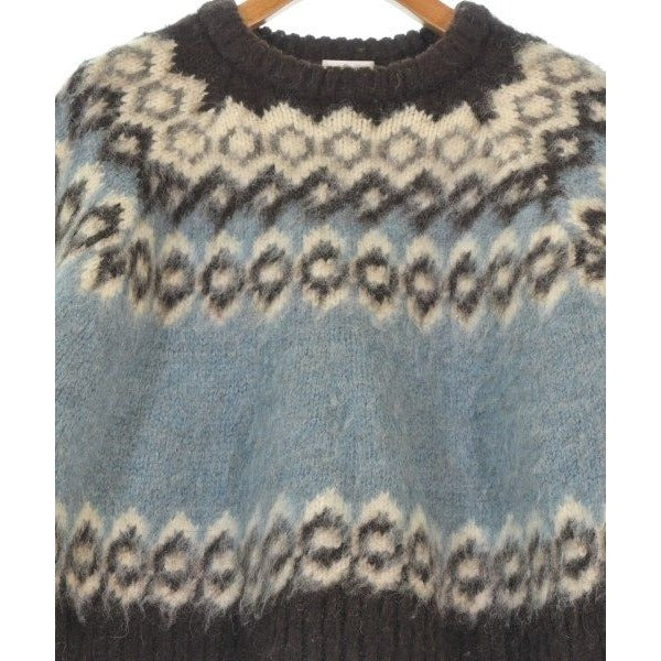 Celine Knit Sweater Wool White Blue Brown — view 4