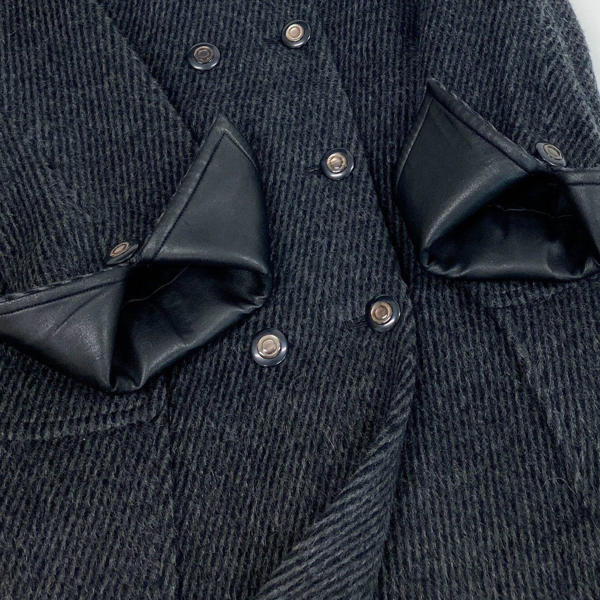Dior Mademoiselle Double Breasted Coat Wool Alpaca Mohair Blend L — view 6