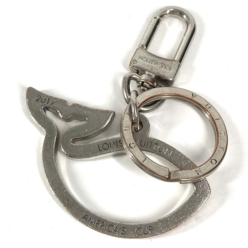 Louis Vuitton Key Holder Porte Cles Varennes Metal Silver