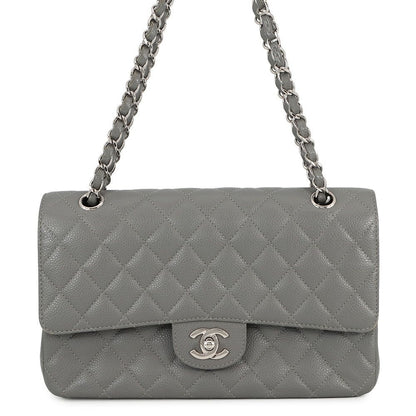 Chanel Chain Shoulder Bag Quilted 25 CC Logo Double Caviar Leather