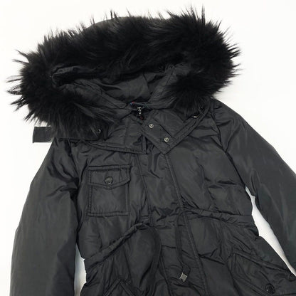 Moncler Phalangere Long Down Coat 00 Black — view 4