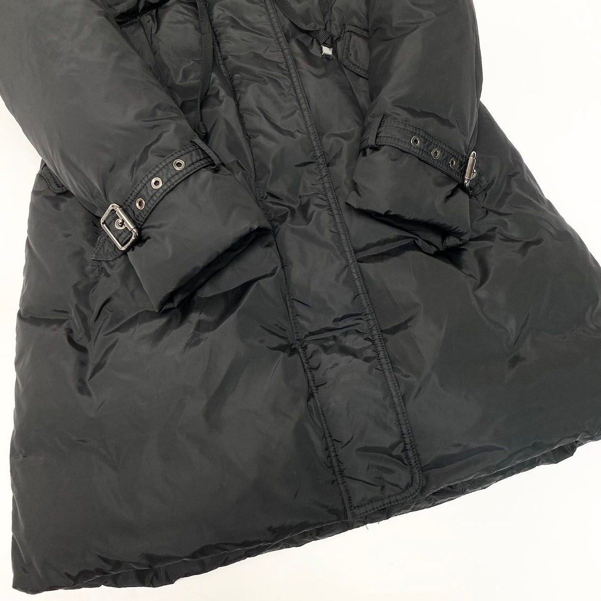Moncler Phalangere Long Down Coat 00 Black — view 5