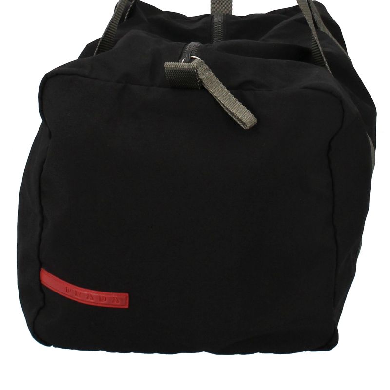 Prada Mini Boston Bag 4vs019 Polyester Polyurethane Ladies Boston Bag Black