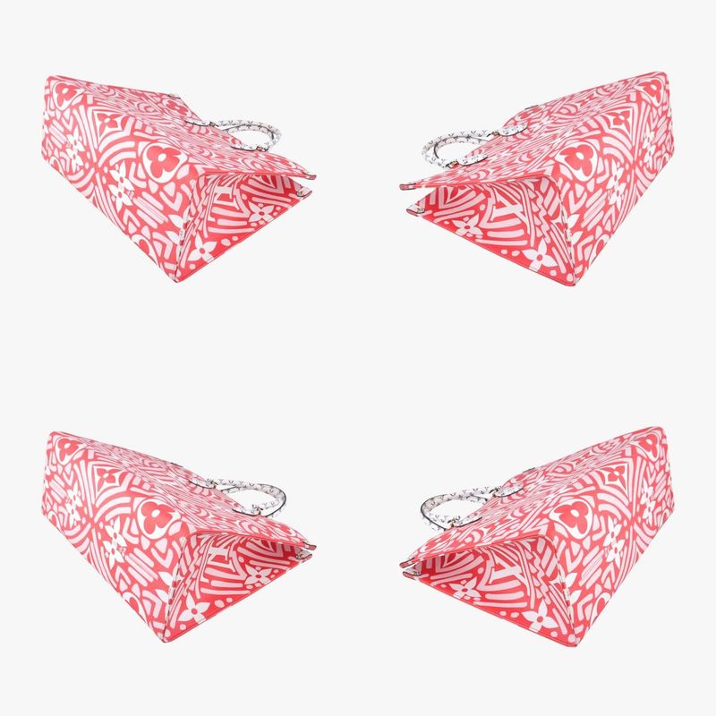 Louis Vuitton On The Go GM White And Rouge Monogram Giant M45356 Fn2260