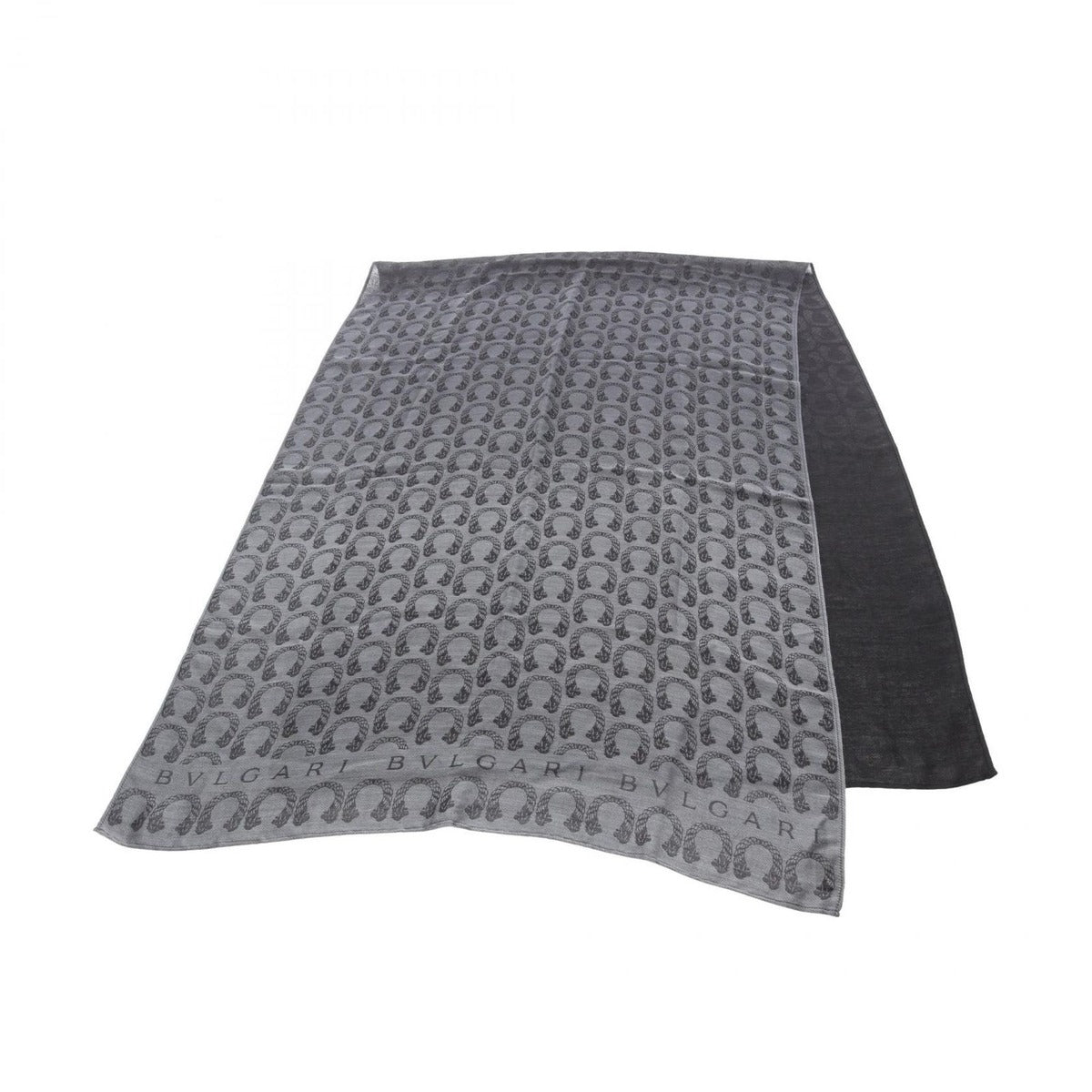 Bvlgari Shawl All Over Pattern Silk Muffler A Scarf