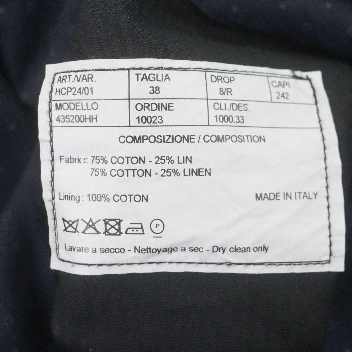Hermes Cotton Linen All Over Pattern No Tuck Pleated Trousers Pants — view 6