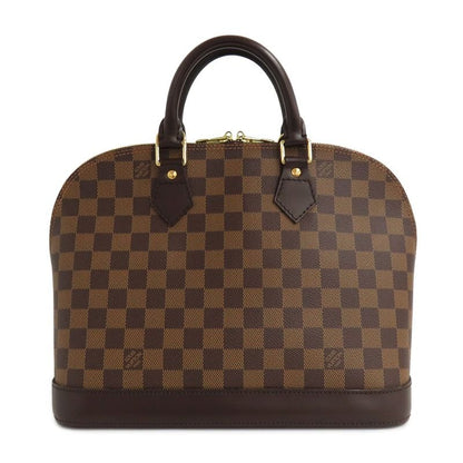 Louis Vuitton Alma Damier Ebene Handbag Brown