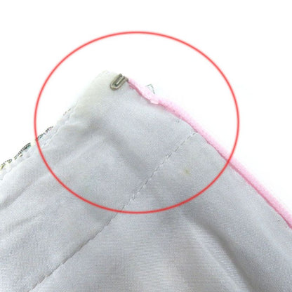 CHANEL 05P P25517 Coco Mark Part Flower Sequins Silk Blend Tweed Skirt Beige