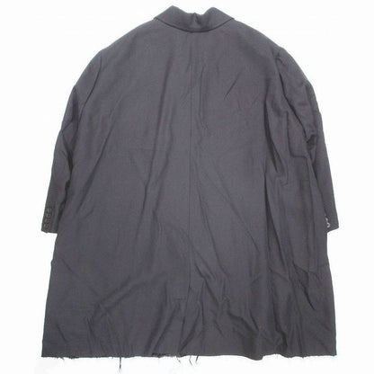 Balenciaga Trimmed and Wrinkled Double Breasted Coat Oversize D Balacia Unisex