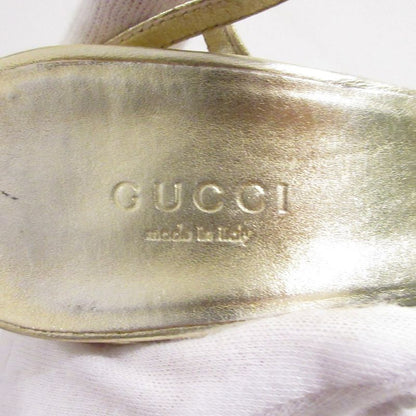Good Gucci Cross Design High Heel Strap Sandals Small Size 34 21cm (8.27in)