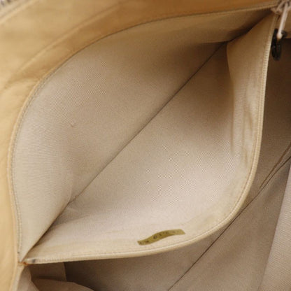 Chanel Coco Mark Lambskin Beige Women's Shoulder Bag