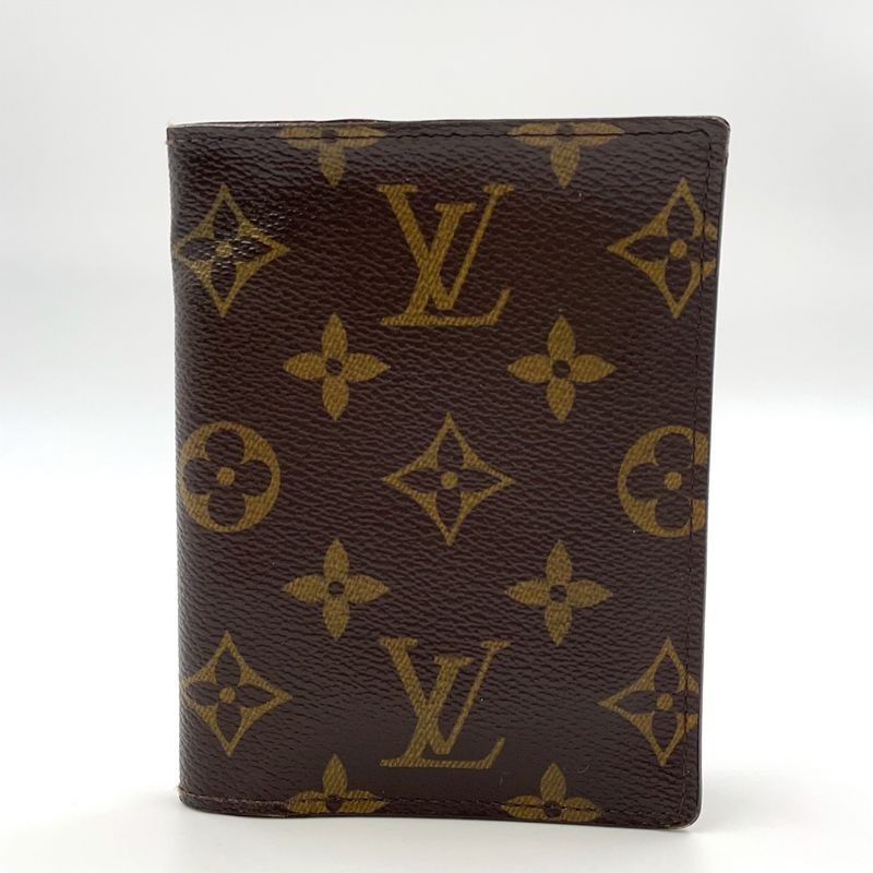 Louis Vuitton Trifold 2-fold Billfold Monogram PVC Brown Card Case M61731