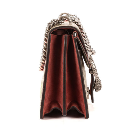 Gucci Blooms Dionysus Beige Burgundy Supreme Canvas Shoulder Bag — view 4