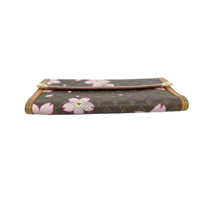 Louis Vuitton Trifold Wallet Monogram Cherry Blossom Porte Tresor International — view 2