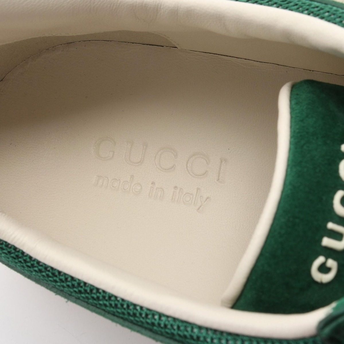 Gucci Sneakers Suede Green — view 5