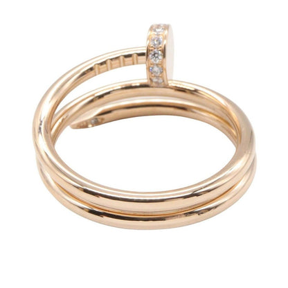 Cartier Ring Juste Un Clou Double Diamond 18k Pink Gold — view 4