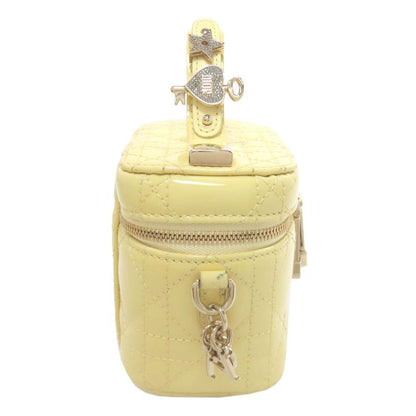 Christian DIOR Micro Vanity Mini Bag 2WAY Handbag Enamel Women