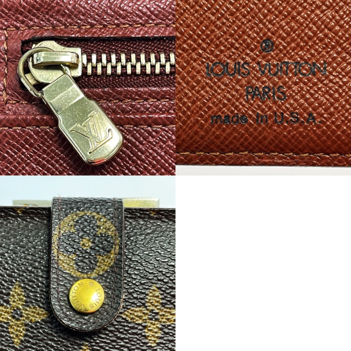 Louis Vuitton Continental Clutch T61217 Monogram Bifold Long Wallet USA
