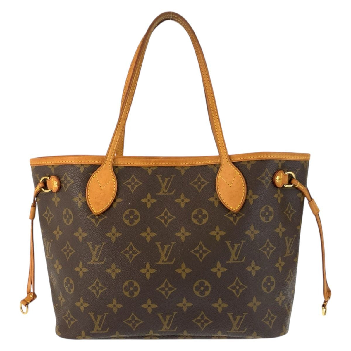 Louis Vuitton Monogram Neverfull PM Brown Gold Tote