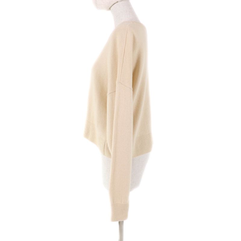 Celine 2a20o152i 100% Cashmere Salky Embroidered Crew Neck Long Sleeve Sweater