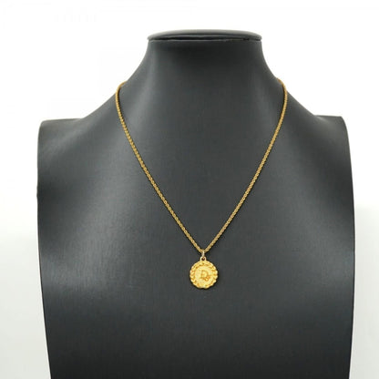 Christian Dior Vintage Gold Plated Necklace Medallion — view 3