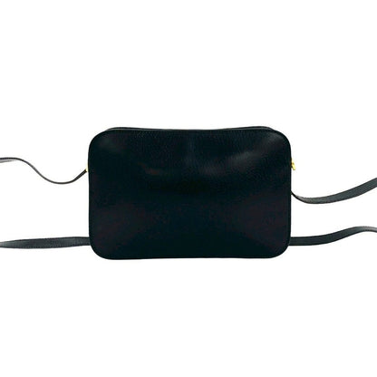 Gucci Vintage GG Logo Leather Mini Shoulder Bag Pochette Crossbody Black — view 3