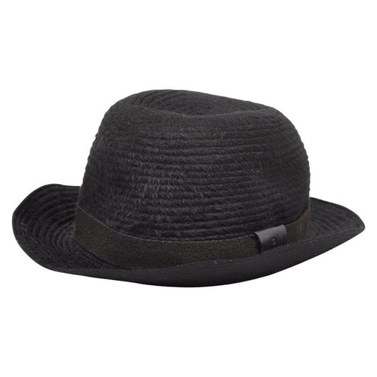 Gucci Hat L Black Leather Rabbit