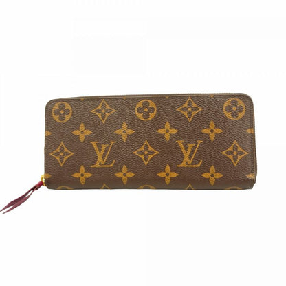 Louis Vuitton Long Wallet Monogram Portefeuille Cles Mance M60742 Fuchsia Ladies