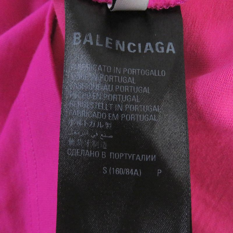 Balenciaga 22SS 612965 Cotton Logo Embroidery Crew Neck Short Sleeve T-shocking